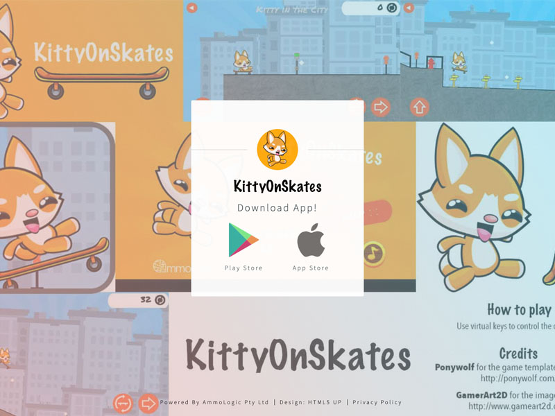 KittyOnSkates Website
